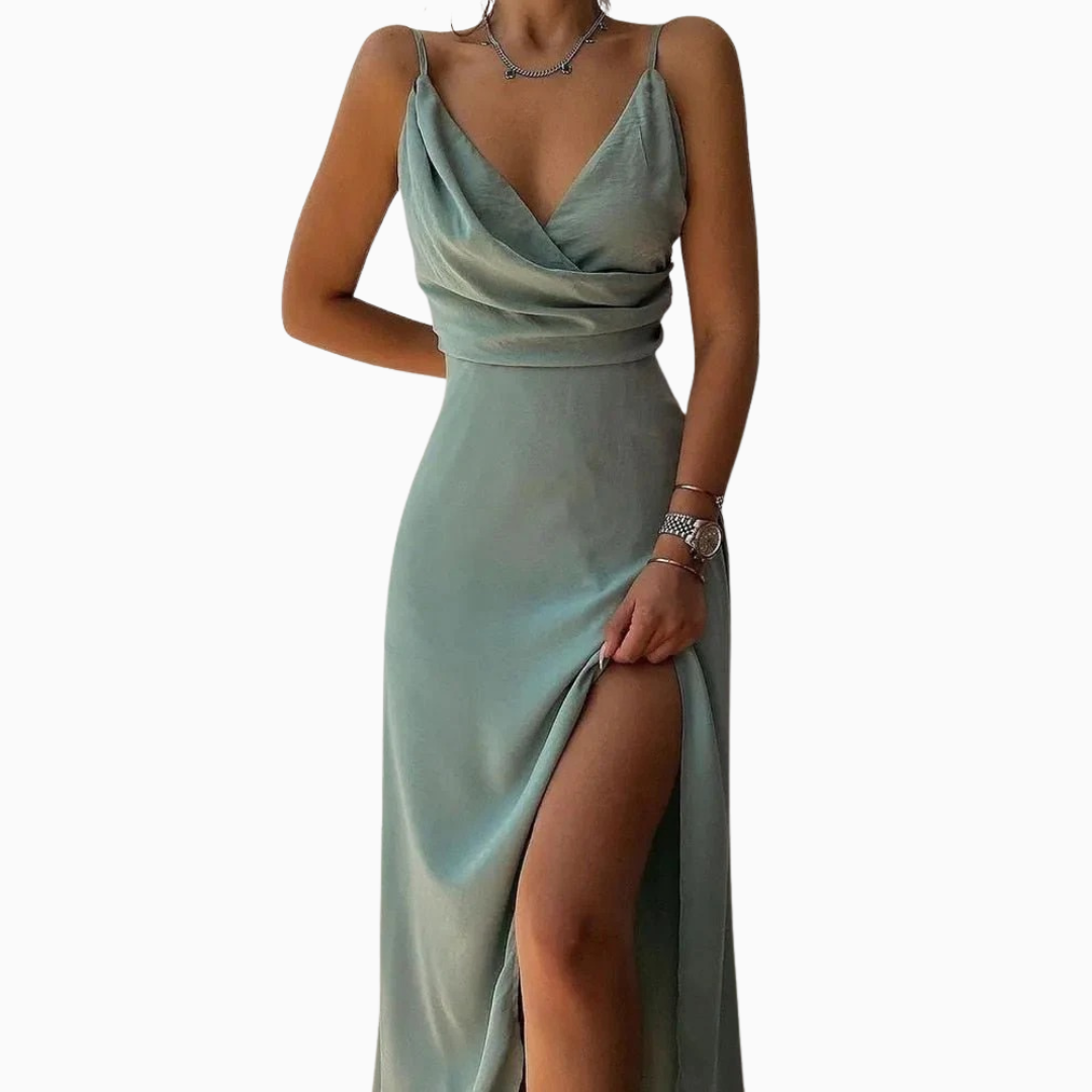 Robe Maxi Femme Sans Manches – Imprimé Floral Fente Latérale | Style Estival Chic