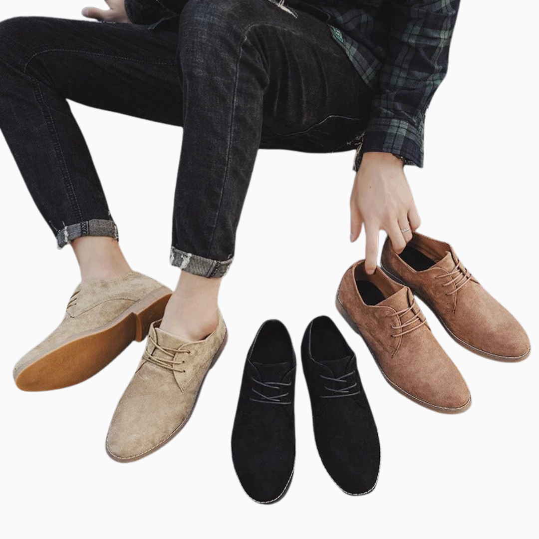Oxford Homme Daim – Lacets Style Classique Habillé | Élégance Intemporelle