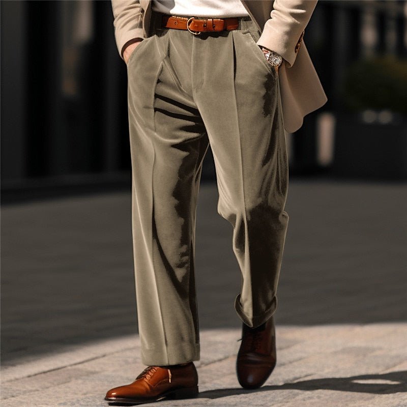 Pantalon Droit Homme Tailleur Raffiné – Coupe Classique Premium | Derek Pantalon Bureau
