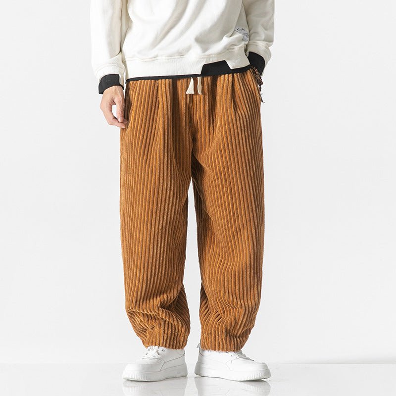 Pantalon Velours Côtelé Homme Taille Élastique – Coupe Confortable | Ryder Pantalon Casual