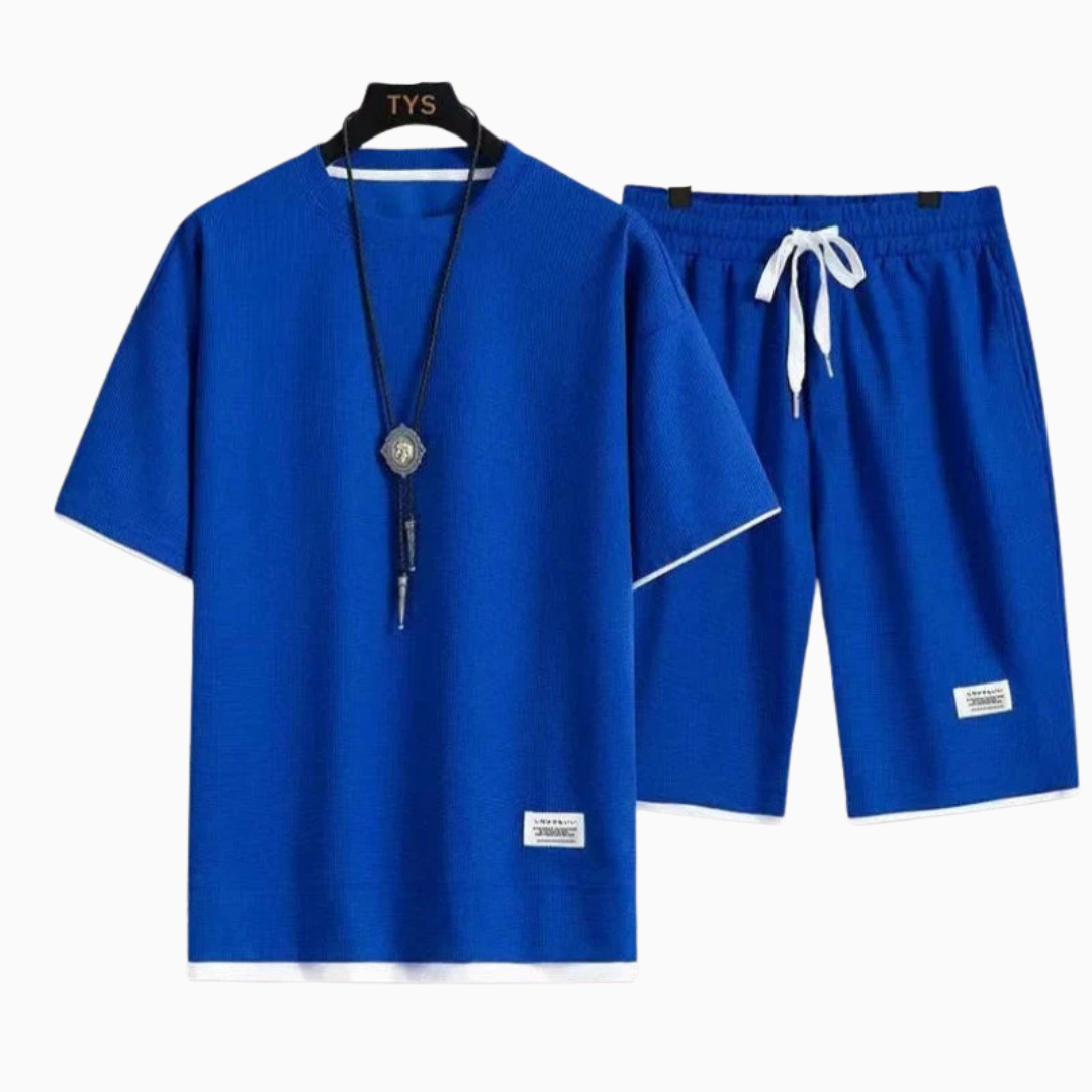 Elio | Ensemble homme été léger avec texture moderne coupe relax