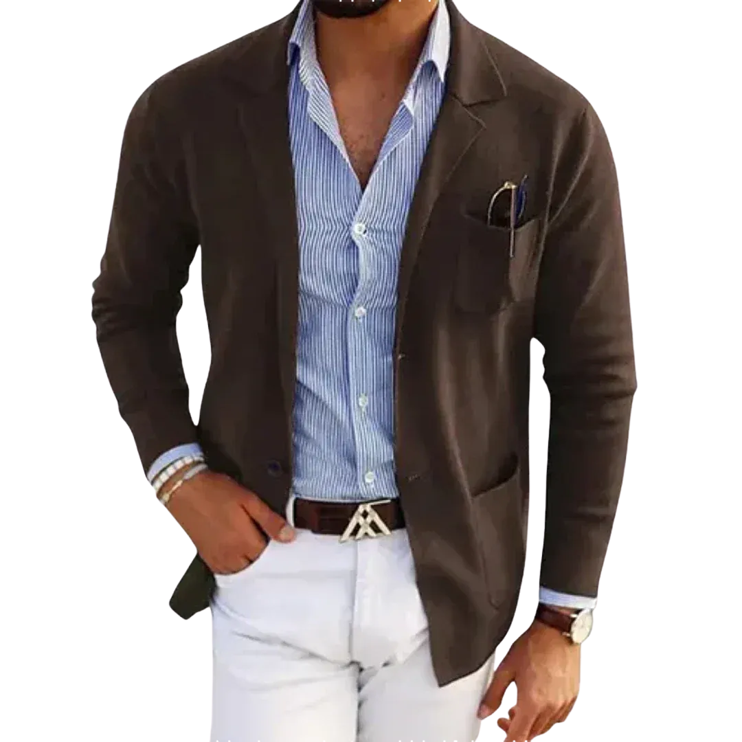 Blazer Homme – Fermeture Boutonnée Poches Latérales | Élégance Décontractée au Quotidien