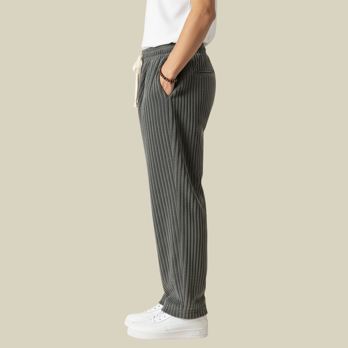 Pantalon Velours Côtelé Homme Taille Élastique – Coupe Confortable | Ryder Pantalon Casual