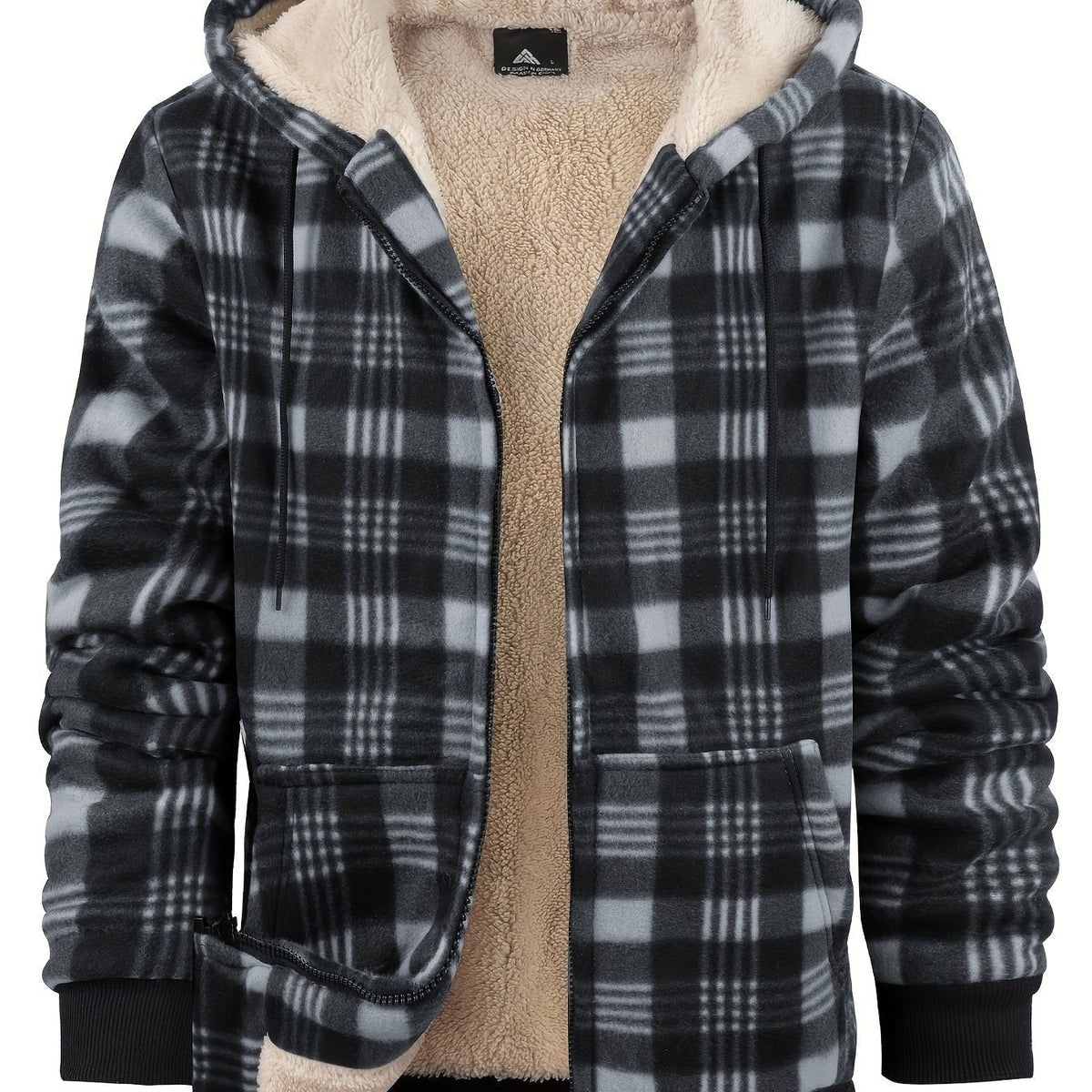 Veste Carreaux Homme Capuche Zippée – Coupe Décontractée | Adriel Lumberjack Automne Hiver