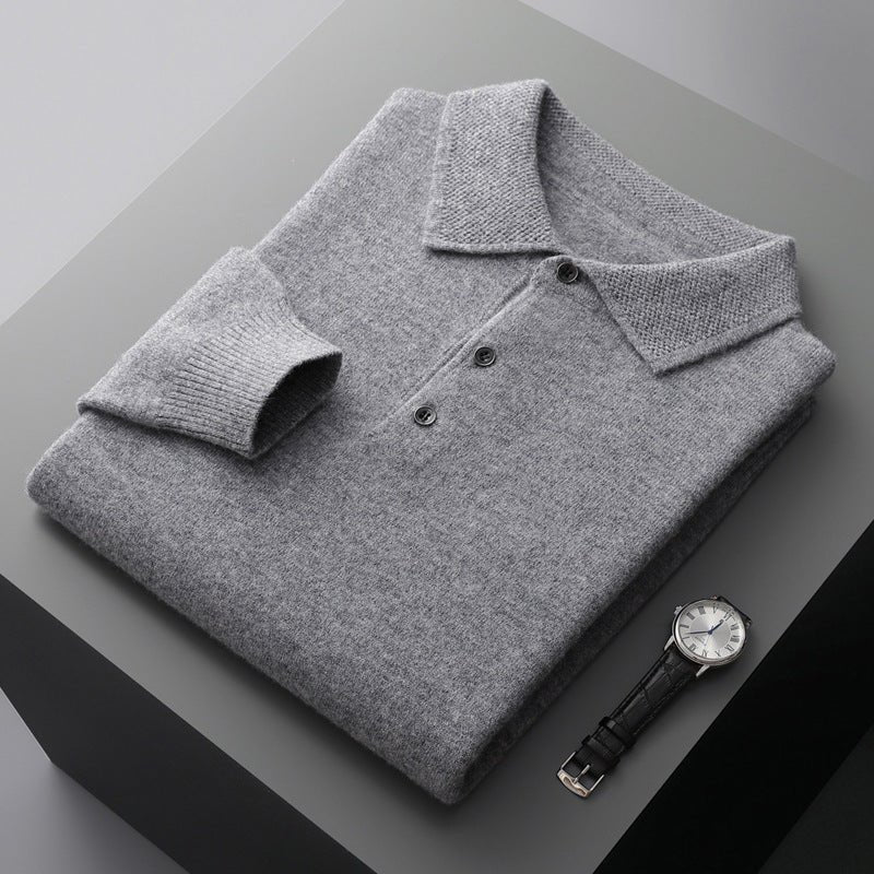 Polo Homme Cachemire Luxueux – Toucher Doux Premium Élégant | Rowan Polo Cachemire