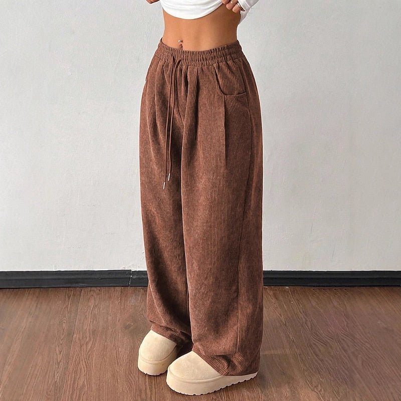 Pantalon Large Femme Taille Haute Noir – Jambe Ample Élégante | Milana Pantalon Palazzo
