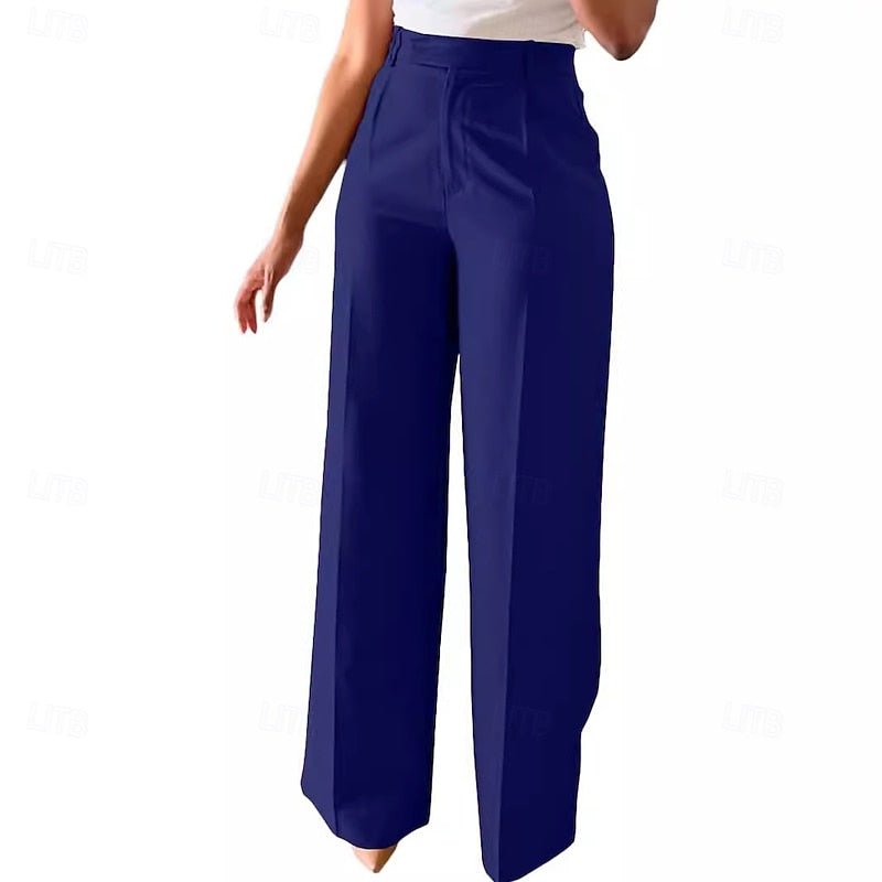 Emery | Elegant High-Waist Straight-Leg Trousers