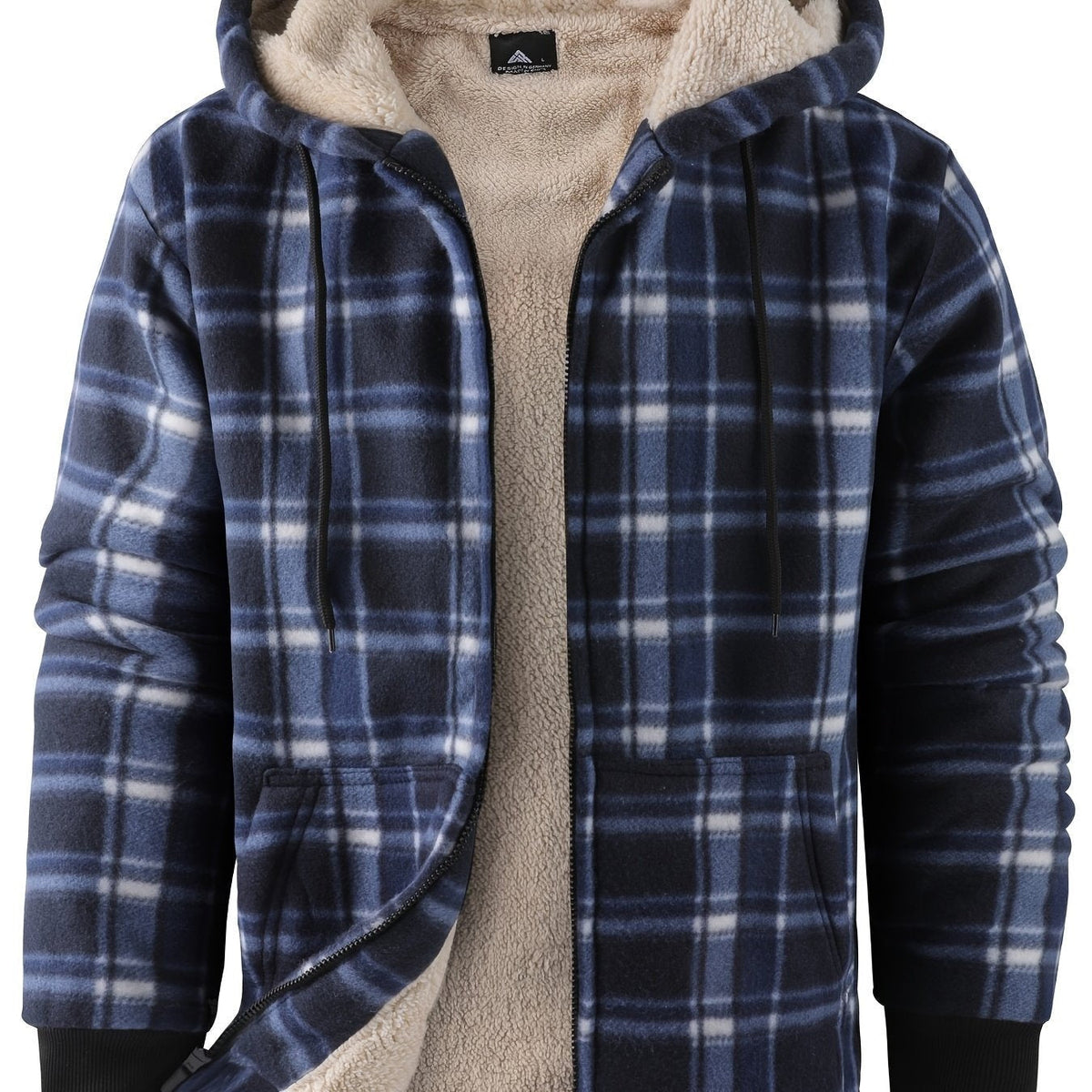 Veste Carreaux Homme Capuche Zippée – Coupe Décontractée | Adriel Lumberjack Automne Hiver
