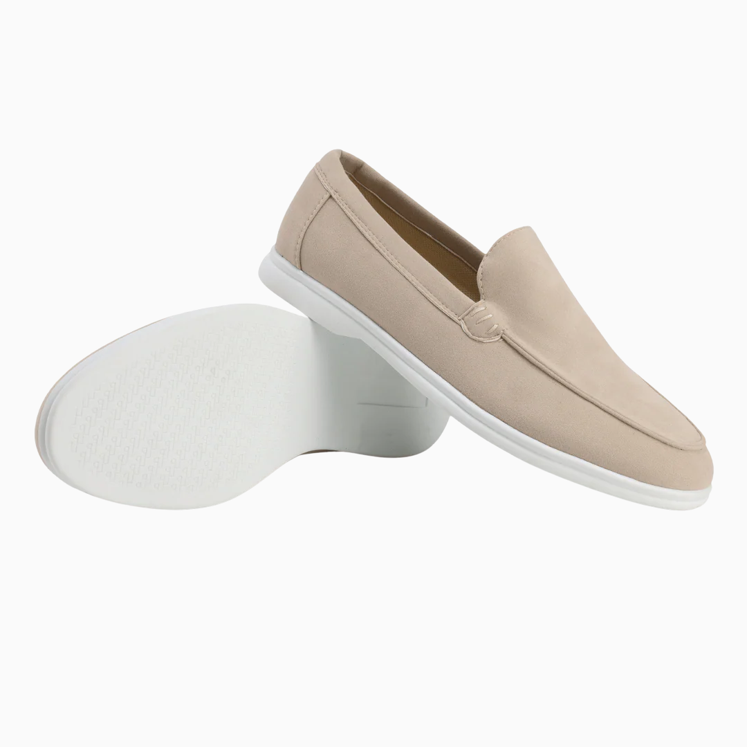 Mocassins Homme Slip-On Suédine – Bout Arrondi Semelle Légère | Casual & Élégant