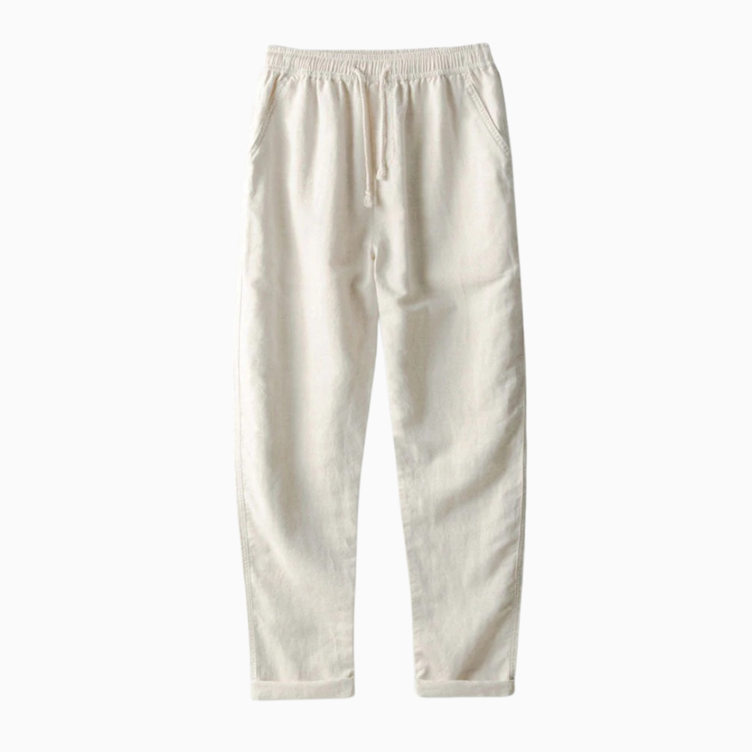 Ensemble Lin Homme Été – Chemise & Pantalon Léger Respirant | Vacances & Casual