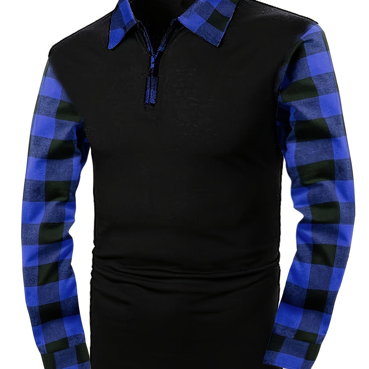 Veste Homme Demi-Zip Contrasté – Coupe Décontractée Légère | Adrian Lumberjack Automne