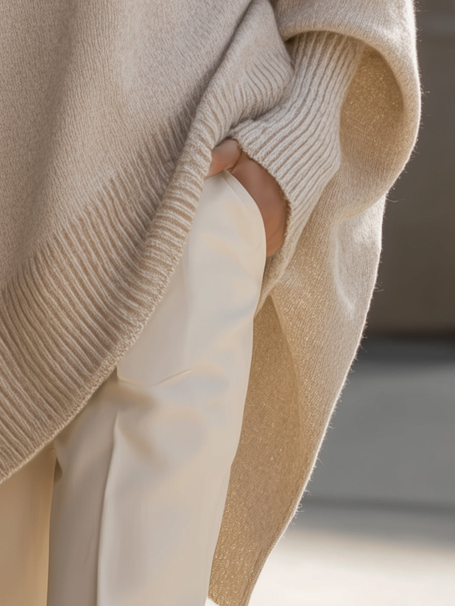 Women’s Oversized Batwing Knit Sweater