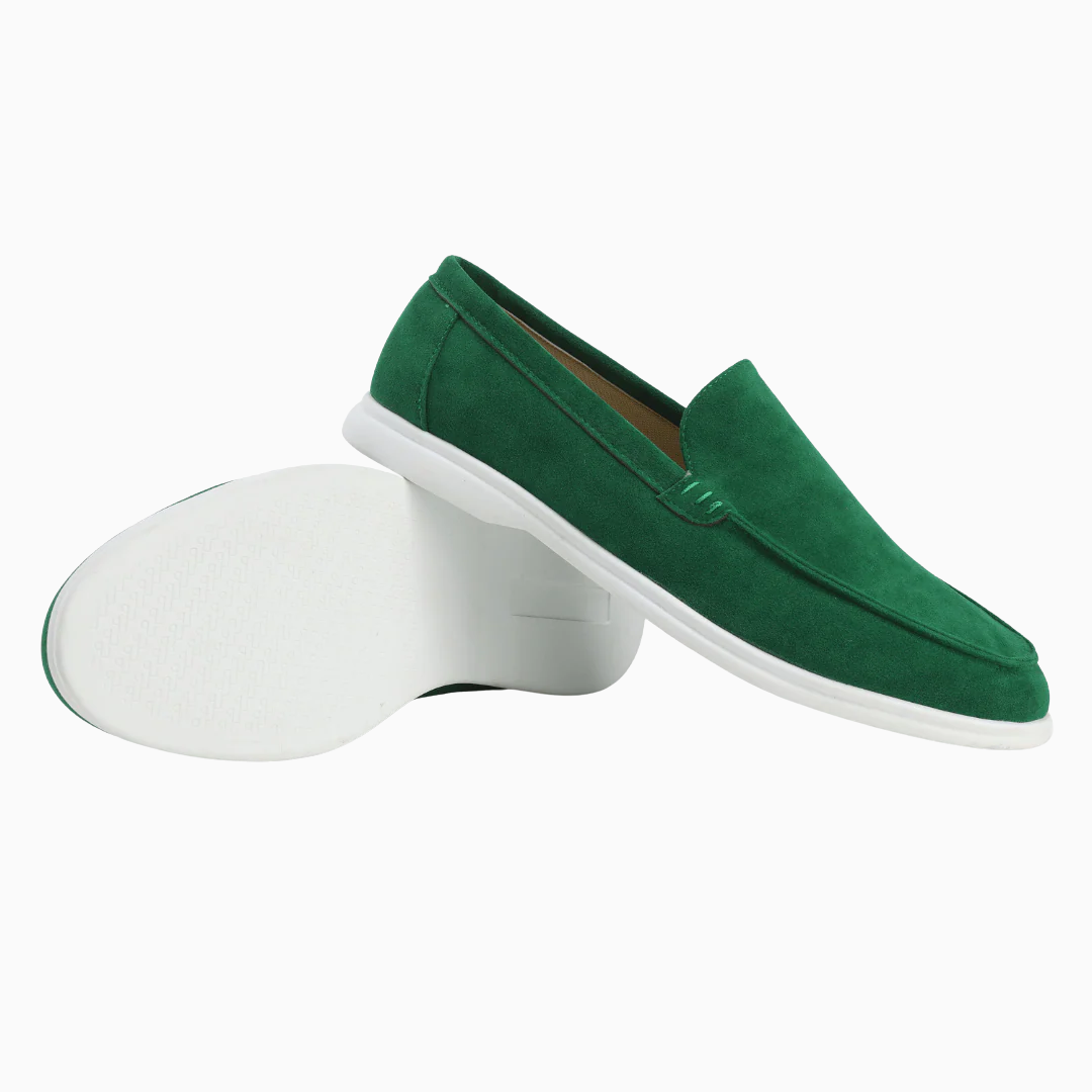 Mocassins Homme Slip-On Suédine – Bout Arrondi Semelle Légère | Casual & Élégant