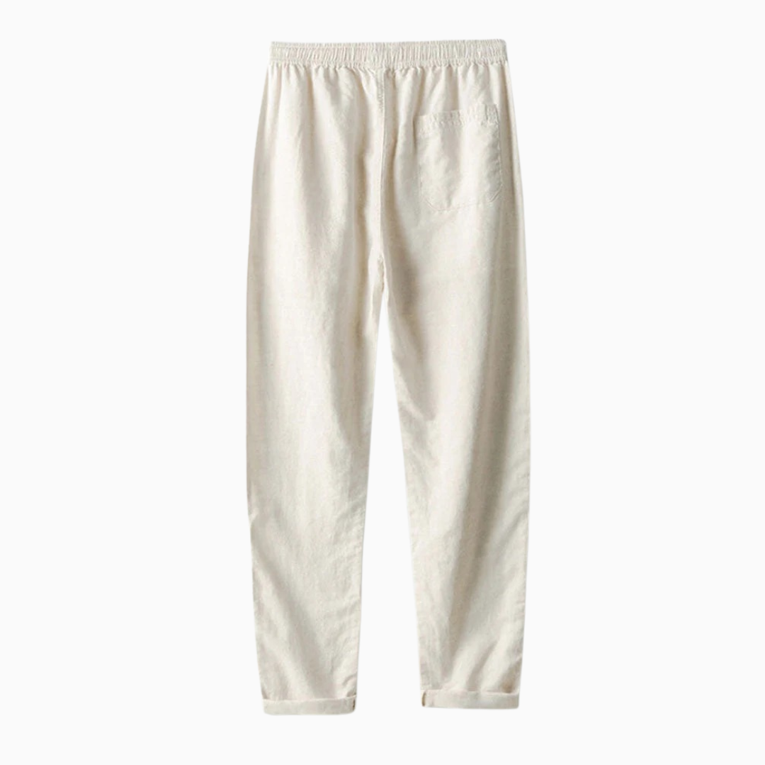 Ensemble Lin Homme Été – Chemise & Pantalon Léger Respirant | Vacances & Casual