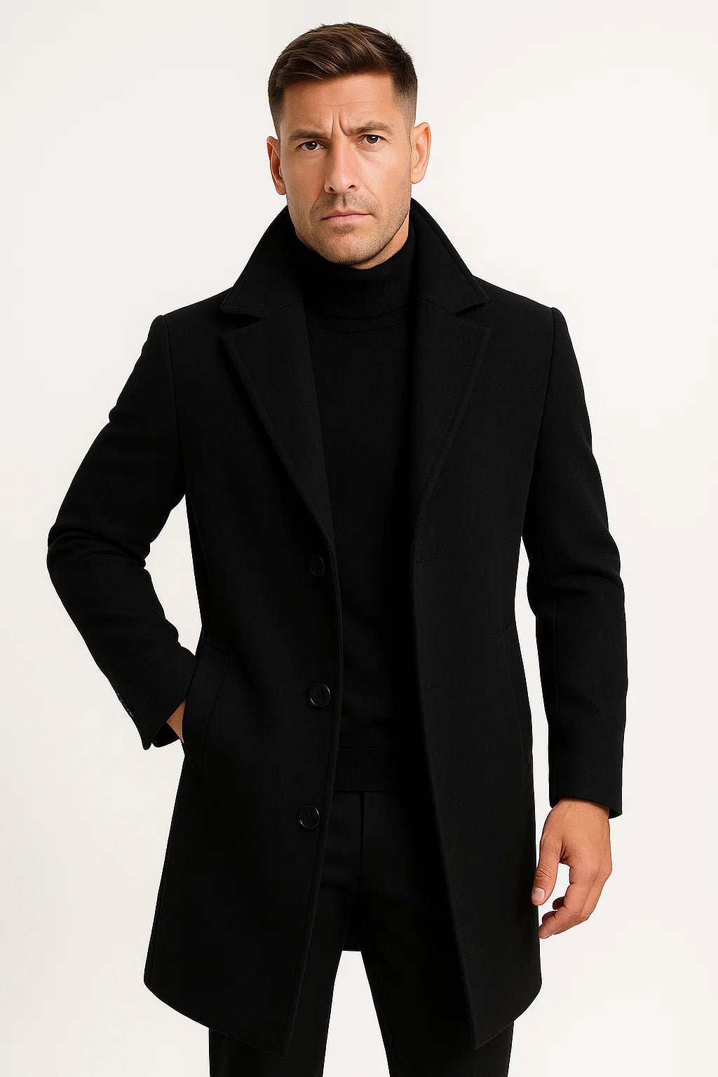 Trench Coat Homme Mi-Long – Coupe Sophistiquée Légère | Adrian Trenchcoat Automne