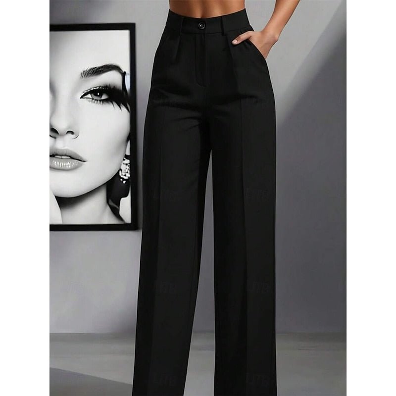 Alaina | Elegant High-Waist Tailored Trousers