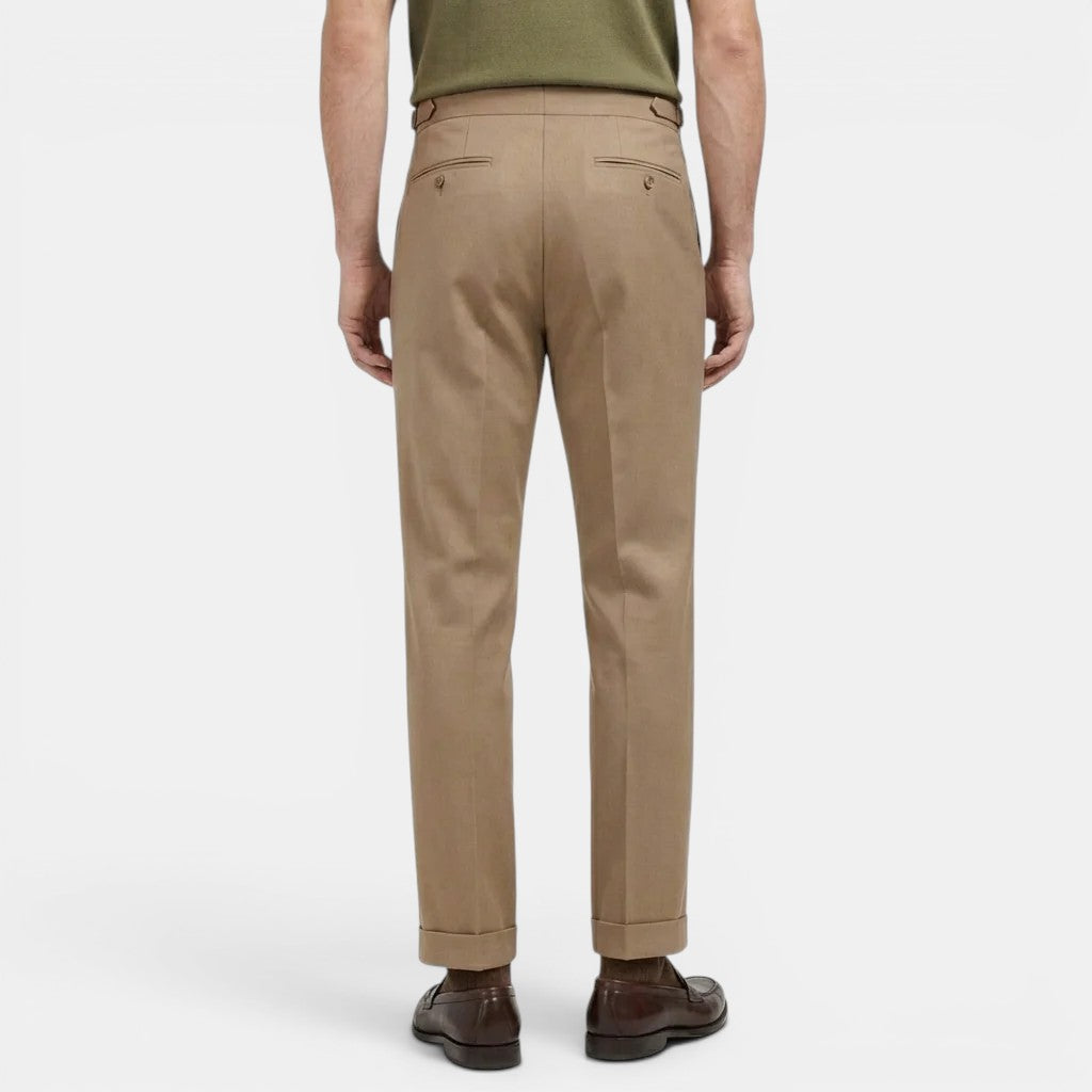 Pantalon Homme Tailleur – Coupe Ajustée Tissu Structuré | Style Élégant Bureau & Soirée
