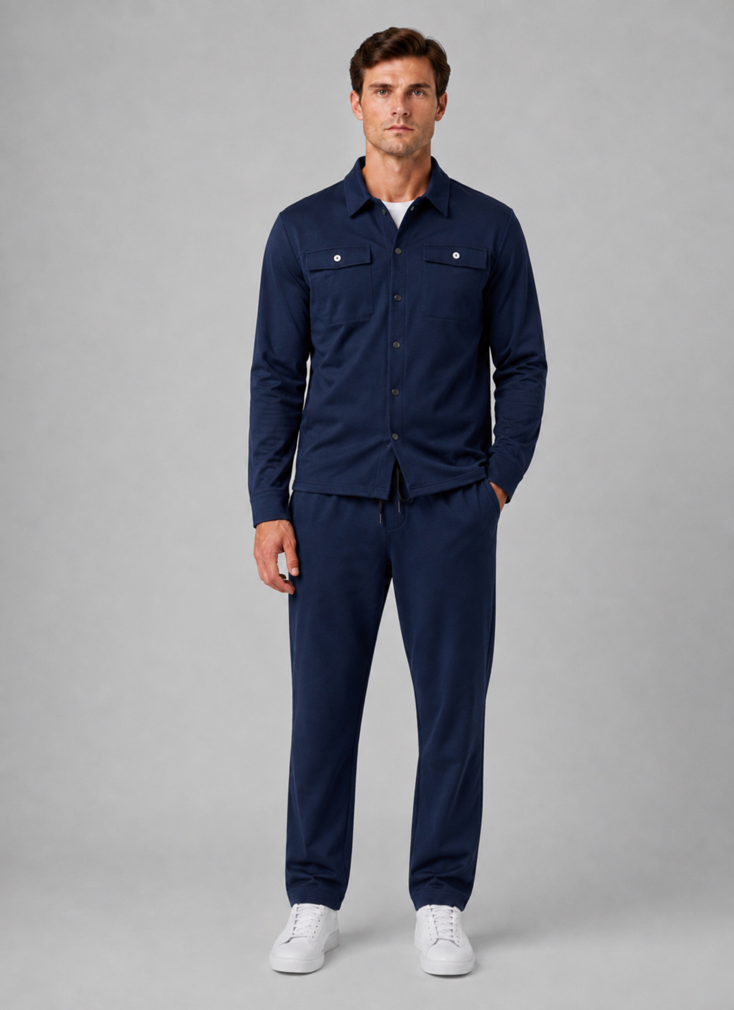 Ensemble Co-Ord Homme Overshirt & Pantalon – Coupe Décontractée | Style Casual Smart Automne