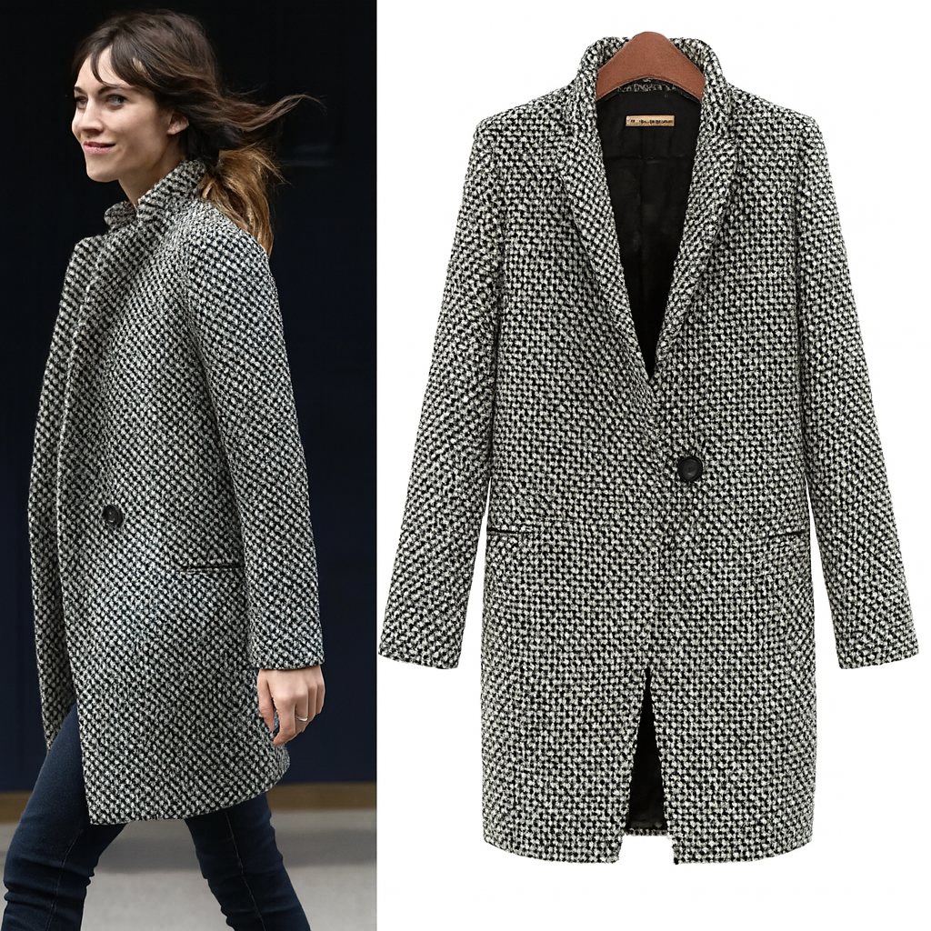 Claudia - Manteau en laine élégant pour l’automne et l’hiver