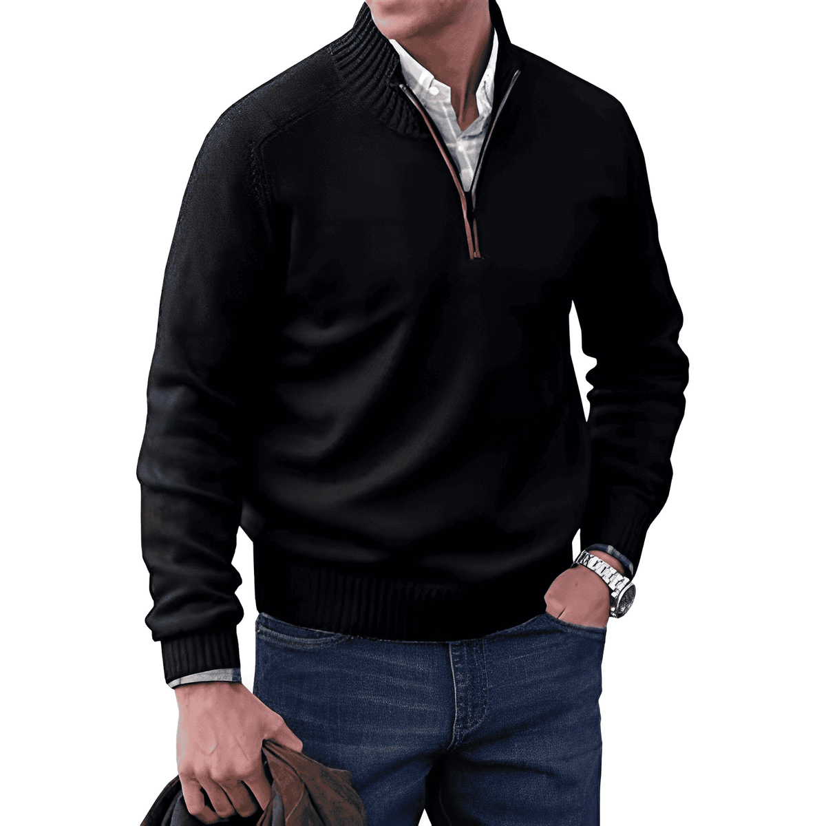 Pull Homme Cachemire – Coupe Classique Manches Longues | Luxe & Confort Hiver
