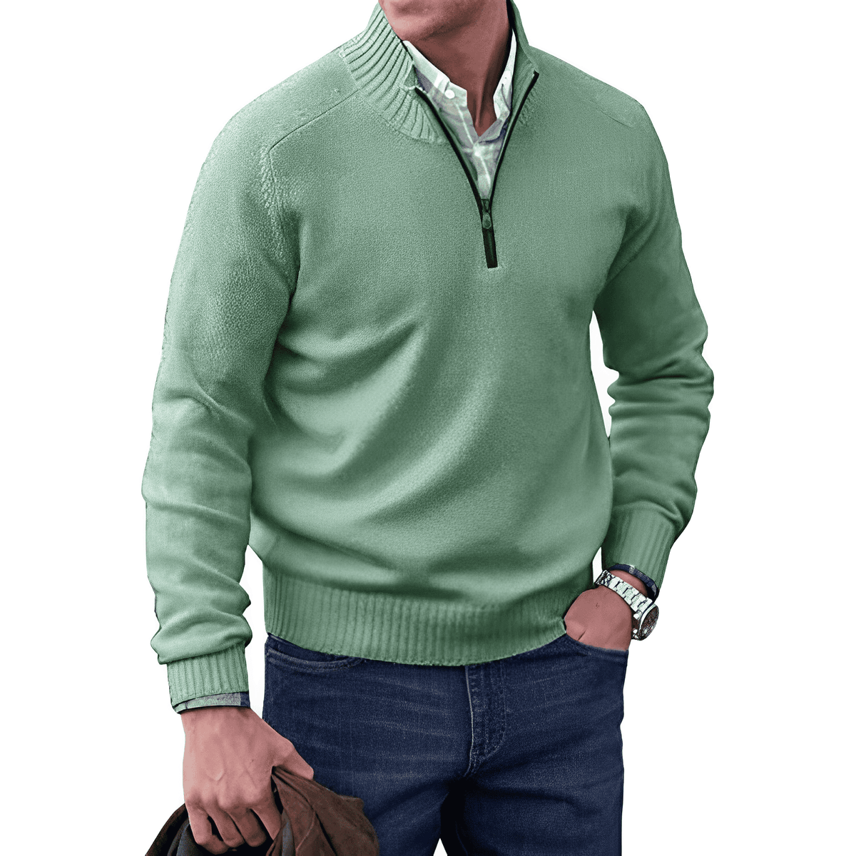 Pull Homme Cachemire – Coupe Classique Manches Longues | Luxe & Confort Hiver