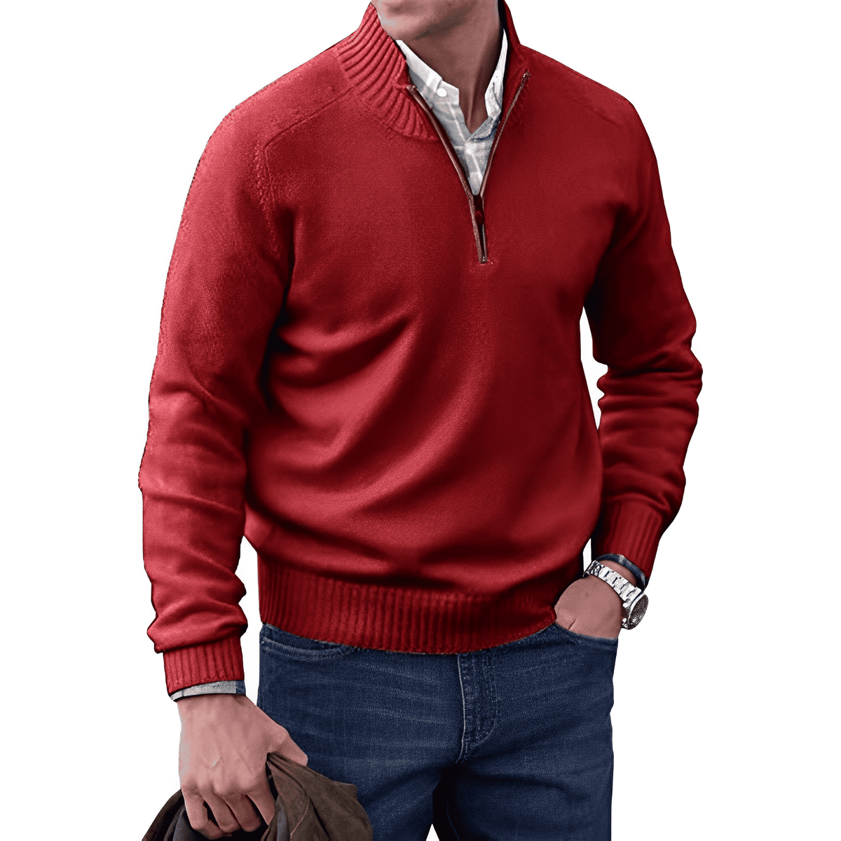 Pull Homme Cachemire – Coupe Classique Manches Longues | Luxe & Confort Hiver