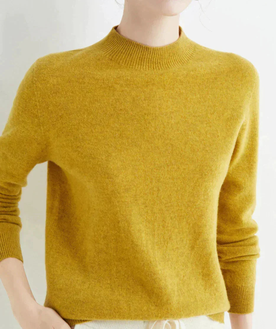 Pull Femme Cachemire – Manches Longues Doux & Luxueux | Style Élégant Automne Hiver