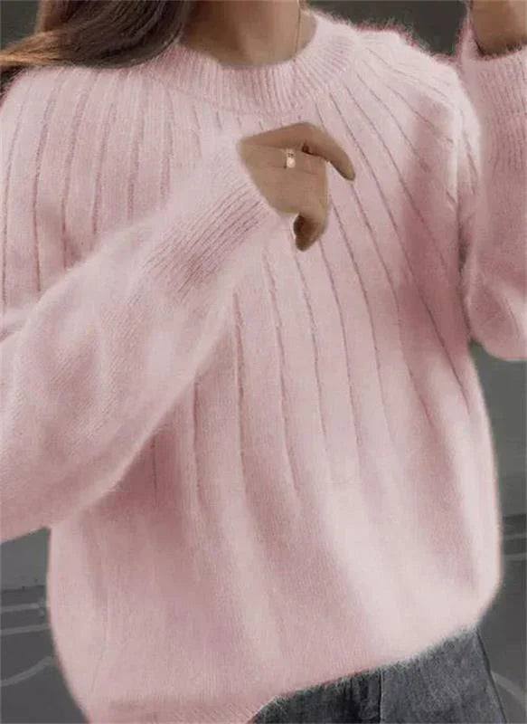 Pull Femme Cachemire – Coupe Classique Manches Longues | Douceur Luxueuse & Élégance Naturelle