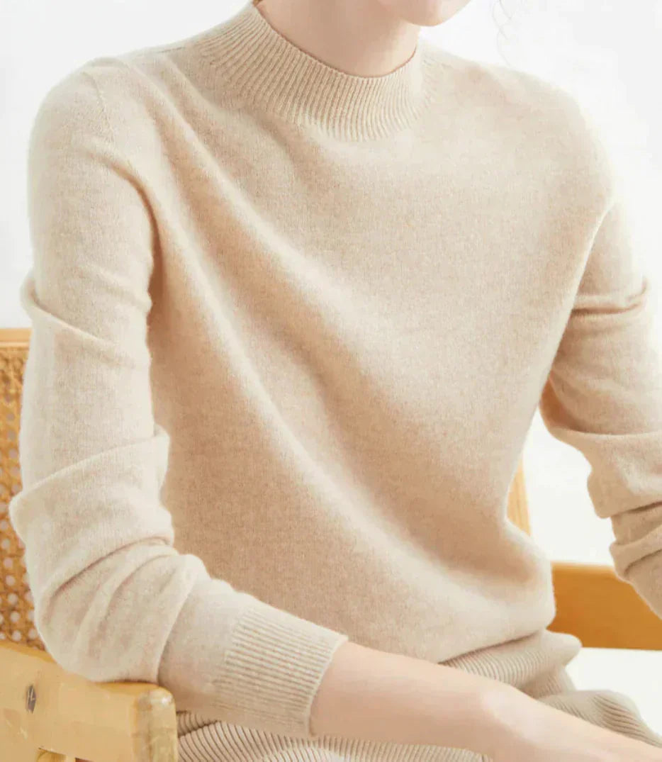 Pull Femme Cachemire – Manches Longues Doux & Luxueux | Style Élégant Automne Hiver