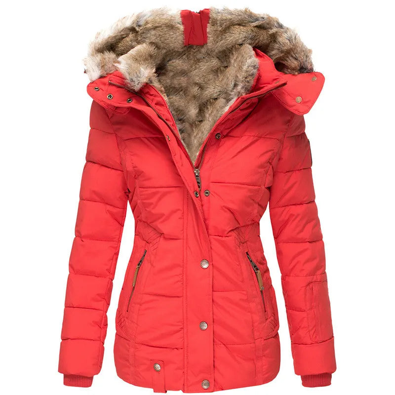 Parka Femme Imperméable – Capuche Fausse Fourrure Doublure Polaire | Chaud & Élégant Hiver