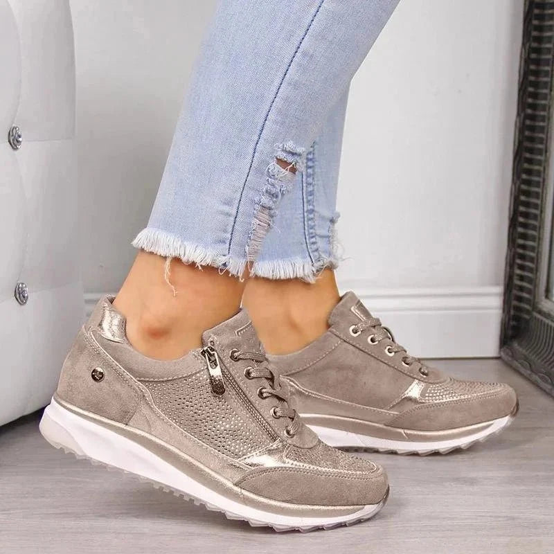 Chaussures de Marche Femme Respirantes Larges – Semelle Cushion | Confort Toute la Journée