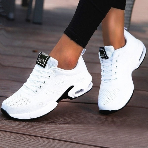 Baskets Femme Confort Air Cushion – Respirantes Semelle Amortissante | Confort & Polyvalence