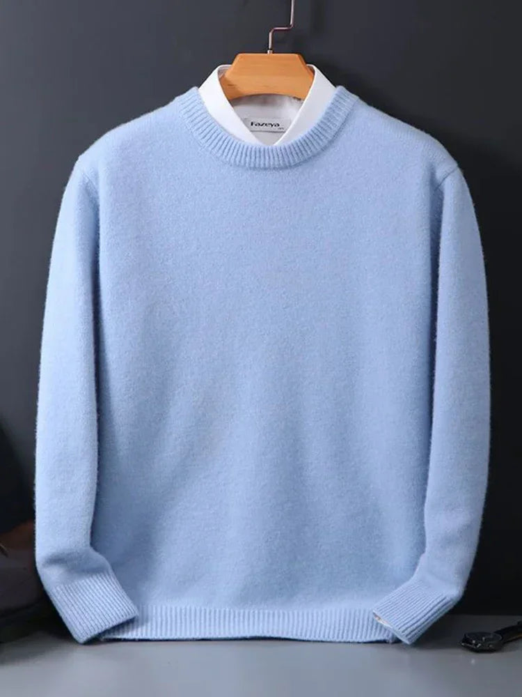 Pull Homme Maille Douce – Coupe Classique Manches Longues | Confort & Élégance Quotidienne