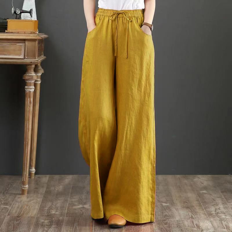 Solène | pantalon femme en lin à jambes extra larges