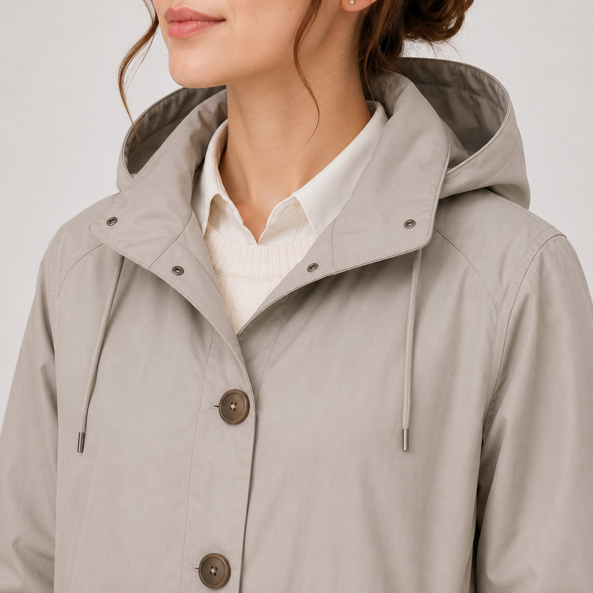 Coupe-Vent Femme Léger – Capuche Résistant à l'Eau | Style Moderne & Polyvalent Automne