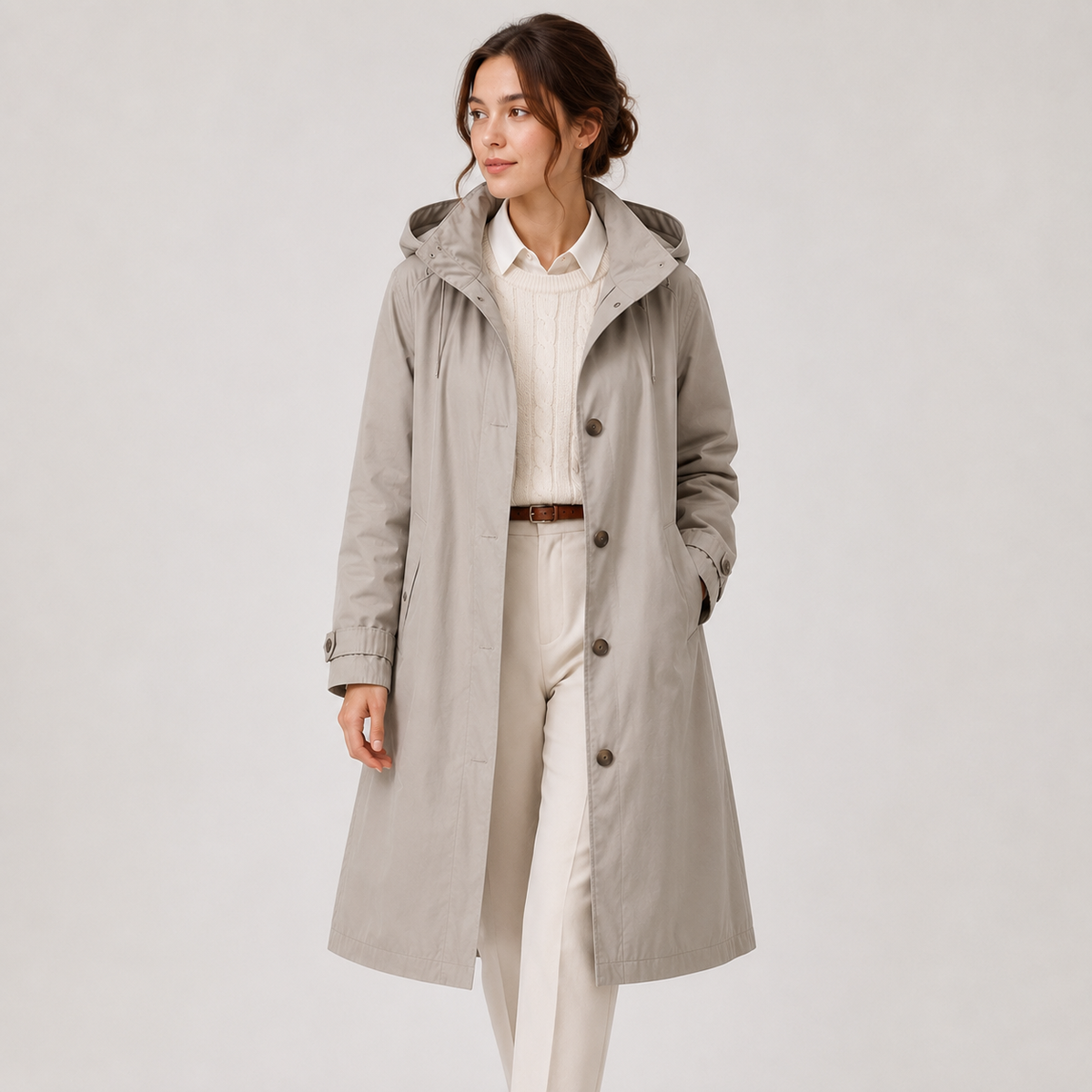 Coupe-Vent Femme Léger – Capuche Résistant à l'Eau | Style Moderne & Polyvalent Automne