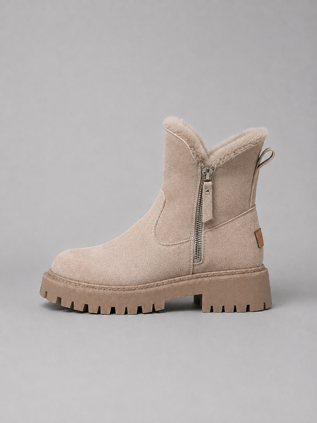 Bottines Femme Fourrées Lacets – Doublure Chaude Semelle Antidérapante | Confort Hiver