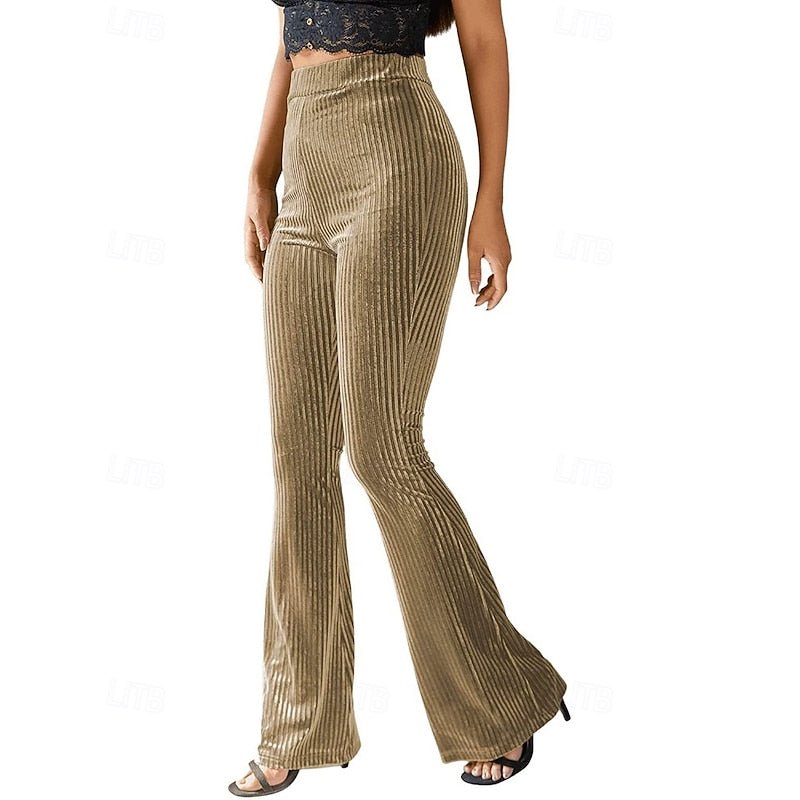 Pantalon Taille Haute Femme Vert Clair – Coupe Élégante Décontractée | Avani Pantalon