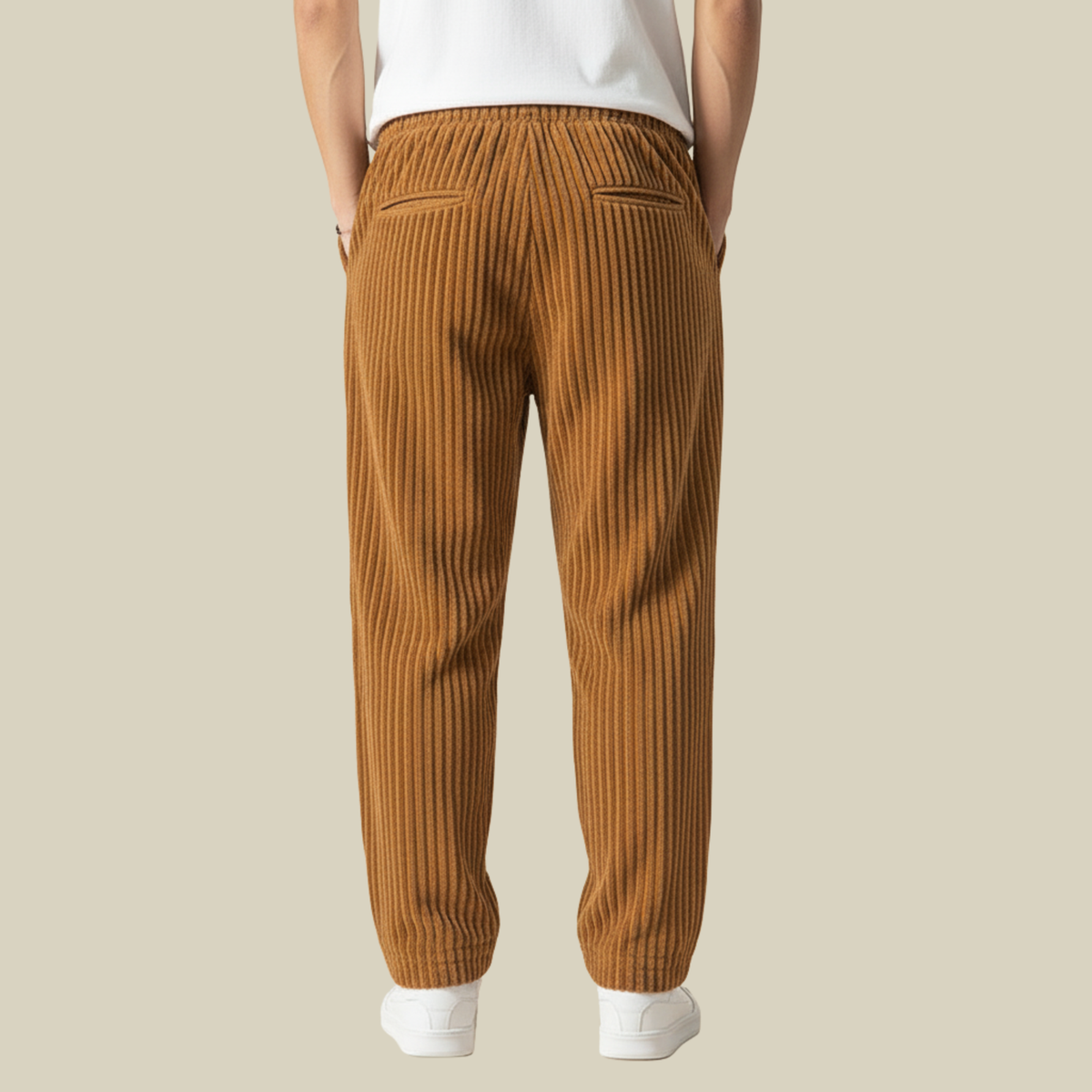 Pantalon Velours Côtelé Homme Taille Élastique – Coupe Confortable | Ryder Pantalon Casual