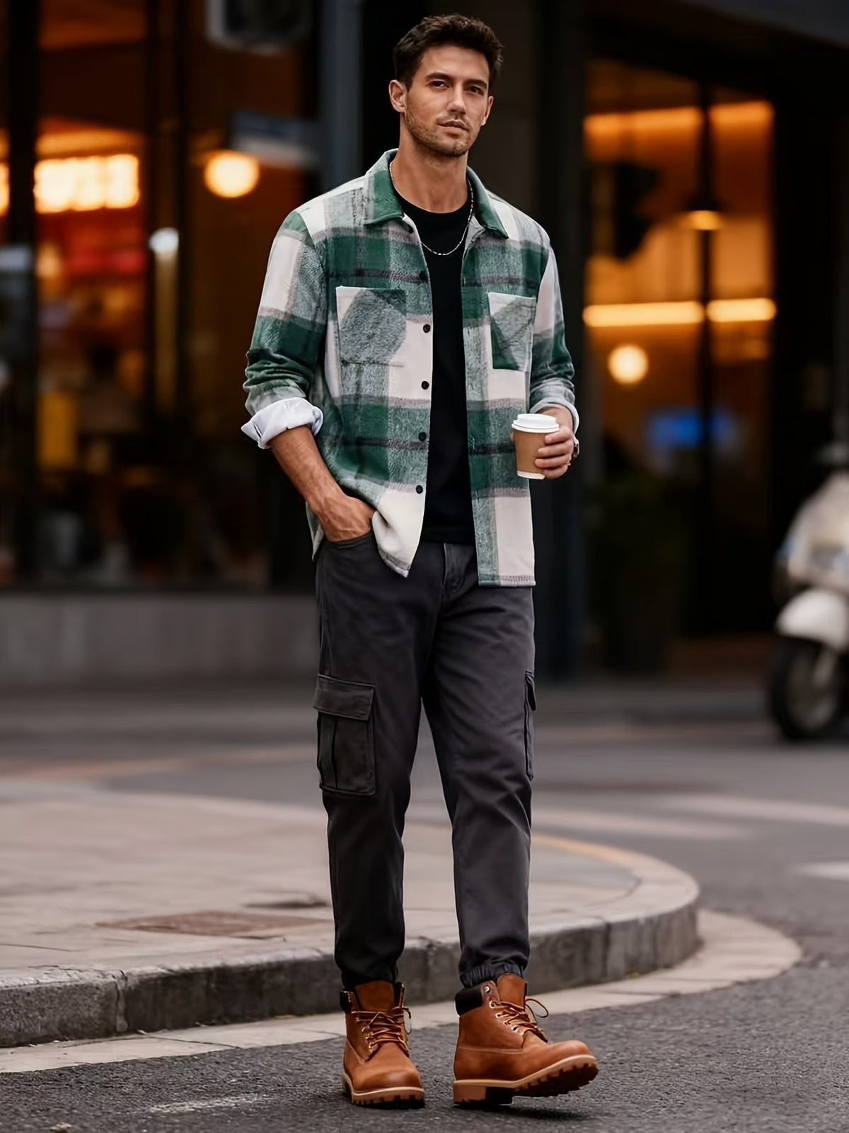 Veste Carreaux Homme Classique – Coupe Confortable Décontractée | Andrew Lumberjack Automne