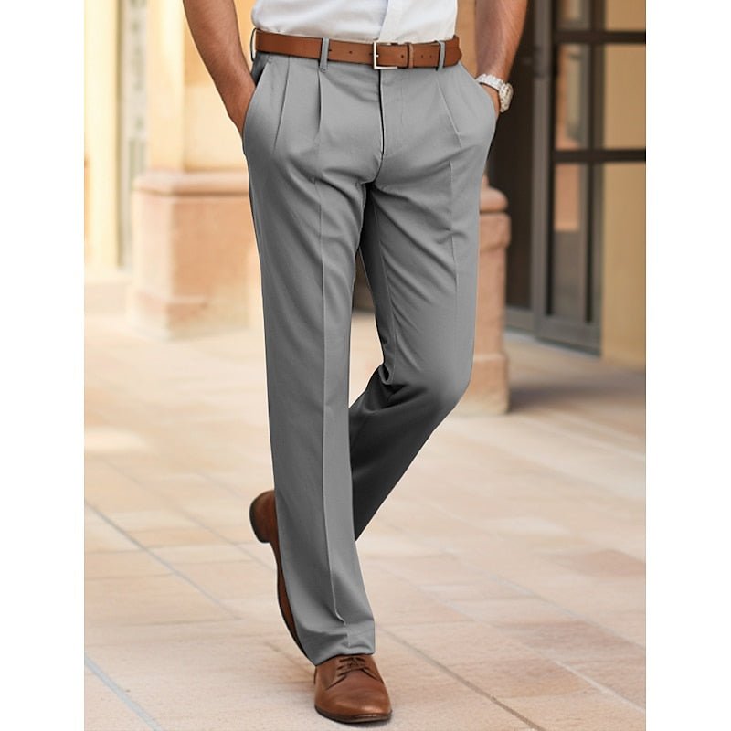 Pantalon Droit Homme Tailleur – Coupe Structurée Polyvalente | Edward Pantalon Classique