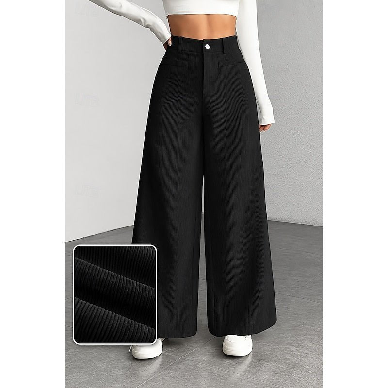 Adalyn | Elegant High-Waist Wide-Leg Trousers