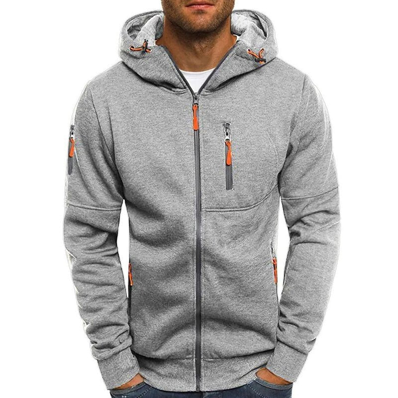 Sweatshirt Zippé Homme Capuche – Veste Légère Polyvalente | Jaxson Hoodie Jacket Automne