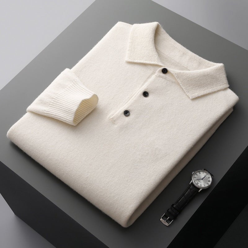 Polo Homme Cachemire Luxueux – Toucher Doux Premium Élégant | Rowan Polo Cachemire
