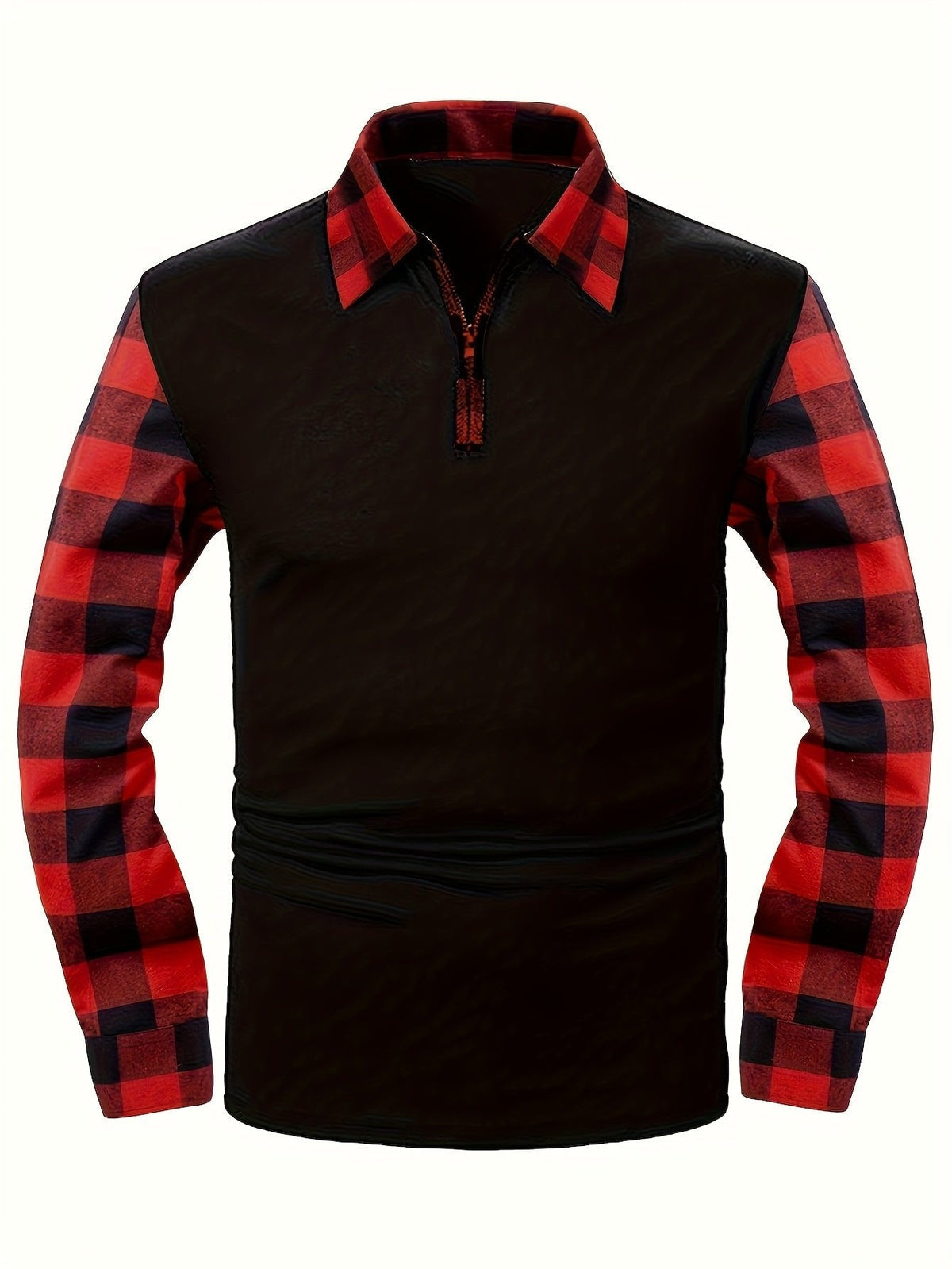 Veste Homme Demi-Zip Contrasté – Coupe Décontractée Légère | Adrian Lumberjack Automne
