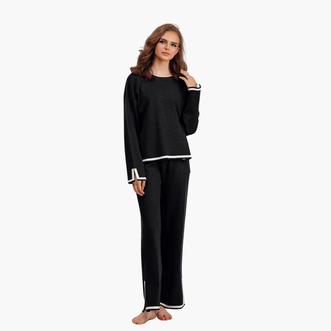Ensemble Deux Pièces Femme Pull Maille Douce – Taille Unique Confortable | Adeline Hiver