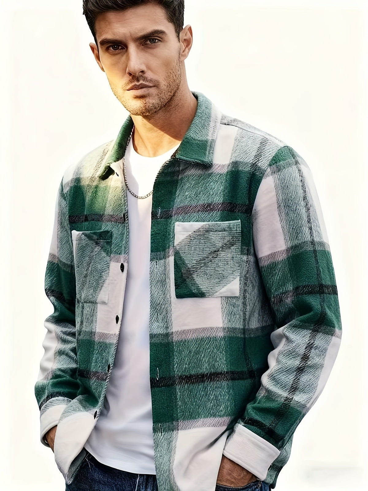 Veste Carreaux Homme Classique – Coupe Confortable Décontractée | Andrew Lumberjack Automne