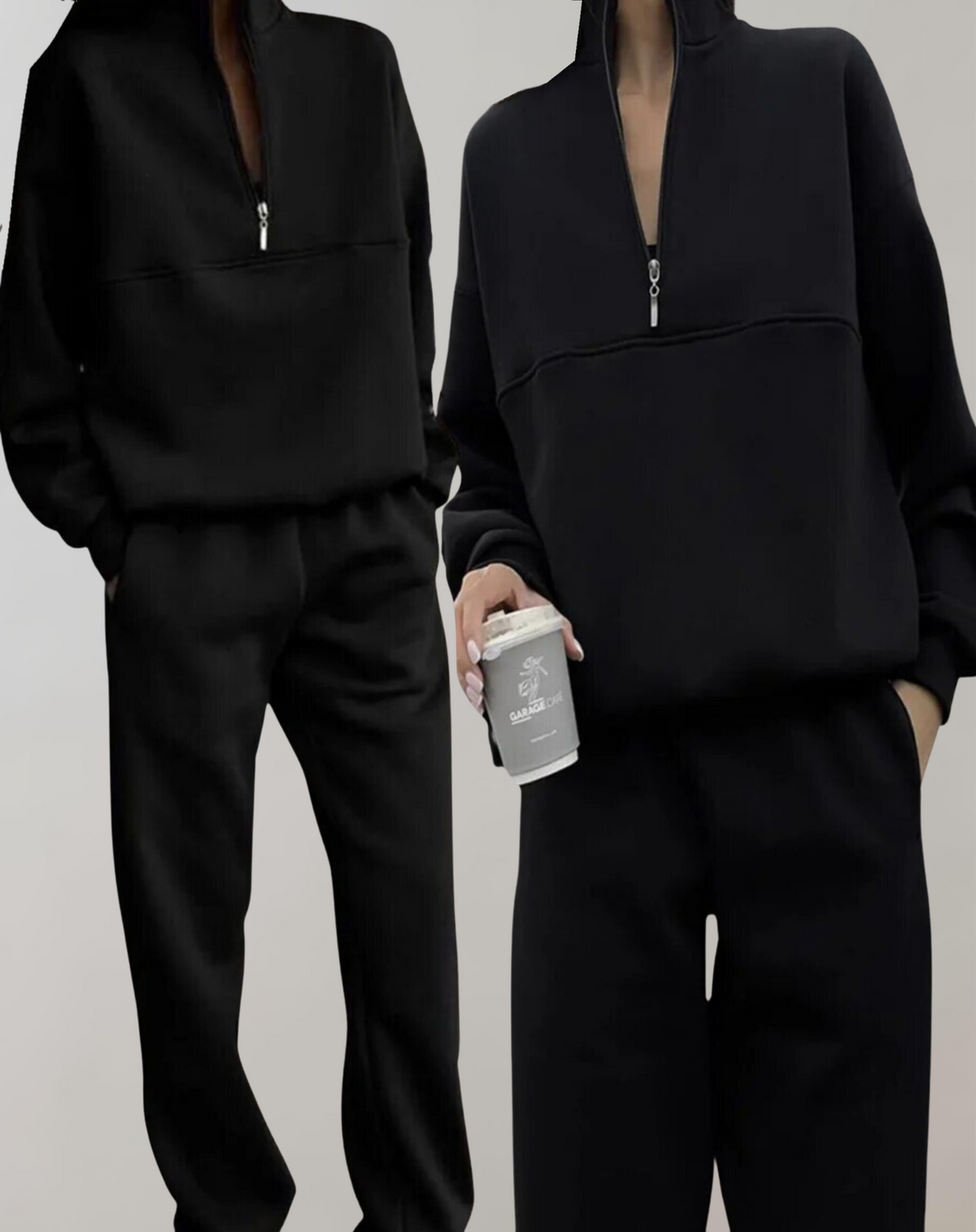 Ensemble Polaire Femme Élégant – Sweat & Pantalon Coordonné | Lena Fleece Set Hiver