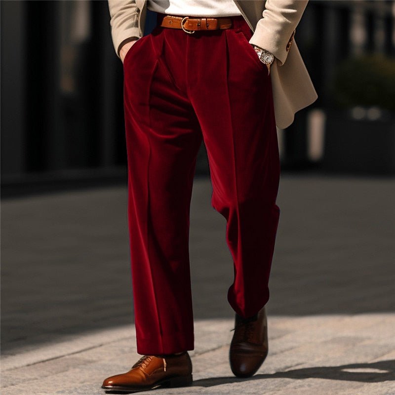 Pantalon Droit Homme Tailleur Raffiné – Coupe Classique Premium | Derek Pantalon Bureau