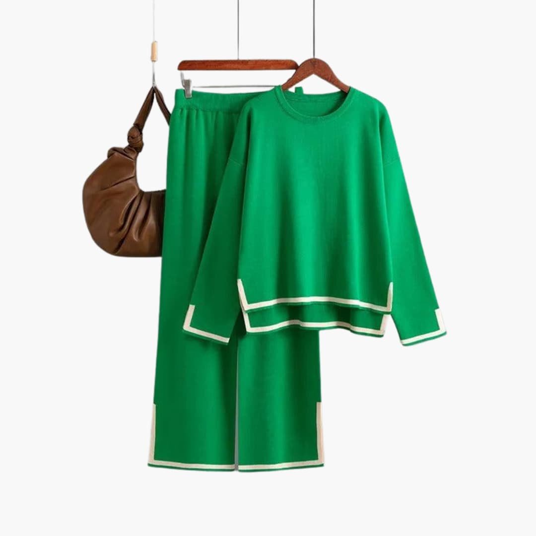 Ensemble Deux Pièces Femme Pull Maille Douce – Taille Unique Confortable | Adeline Hiver